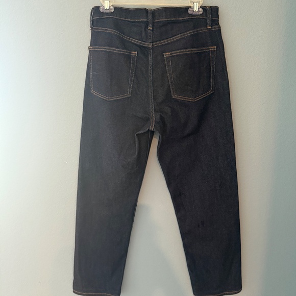 UNIQLO STRAIGHT LEG DARK DENIM JEANS SIZE 29 - Picture 5 of 9